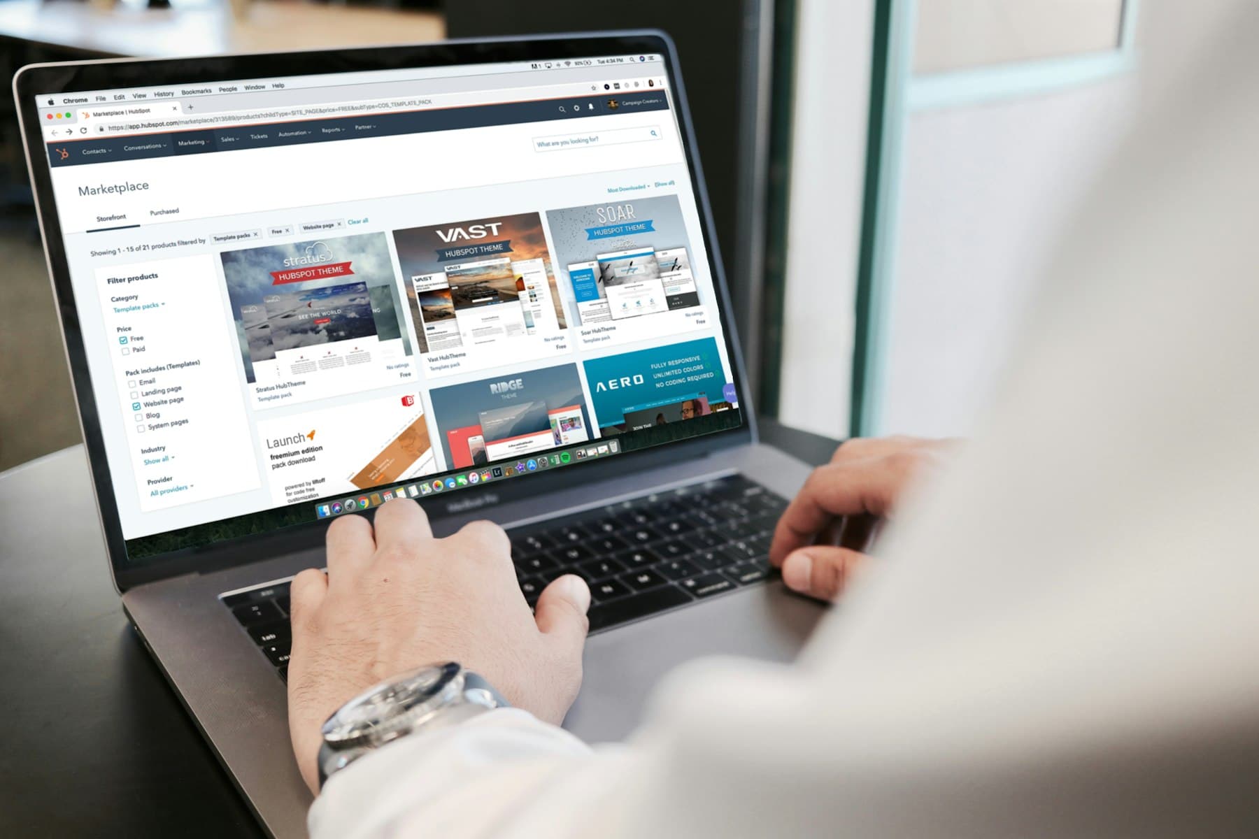 Conception d'un site web sur ordinateur